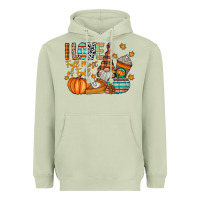 Matcha i love fall most of fall Heavyweight Hoodie - CowhideDigitalArt