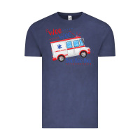 Vintage Denim emt paramedic wee woo ambulance boo Vintage Tee - linhVisuals