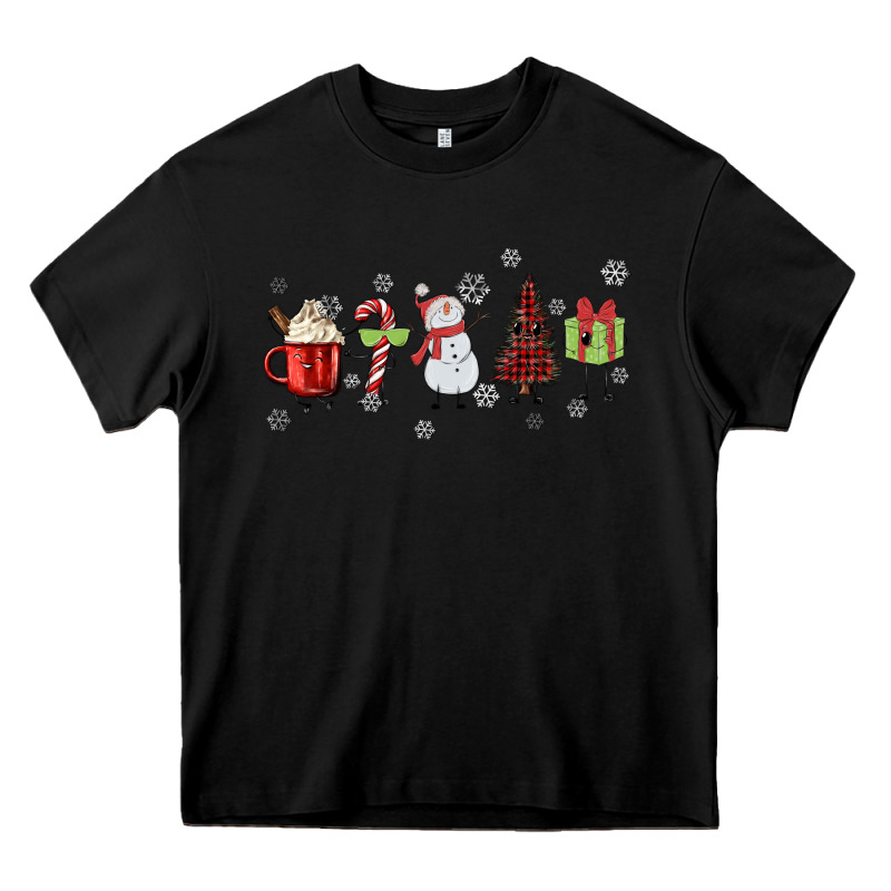 Cartoon Christmas Characters Heavy Core Tee by MaliasSmallBusiness | Teevron