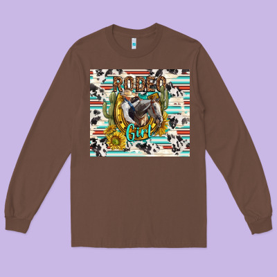 Rodeo Girl Long Sleeve Tee Designed By Tumblerdesignbyshophia