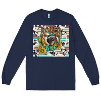 Navy rodeo girl Long Sleeve Tee - TumblerDesignByShophia