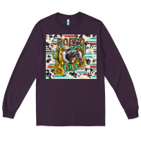 Plum rodeo girl Long Sleeve Tee - TumblerDesignByShophia
