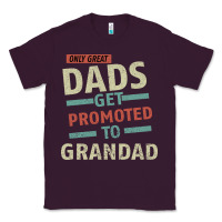 Plum Only Great Dads Get Promoted To Grandad Classic Tee - Bettercallsaul
