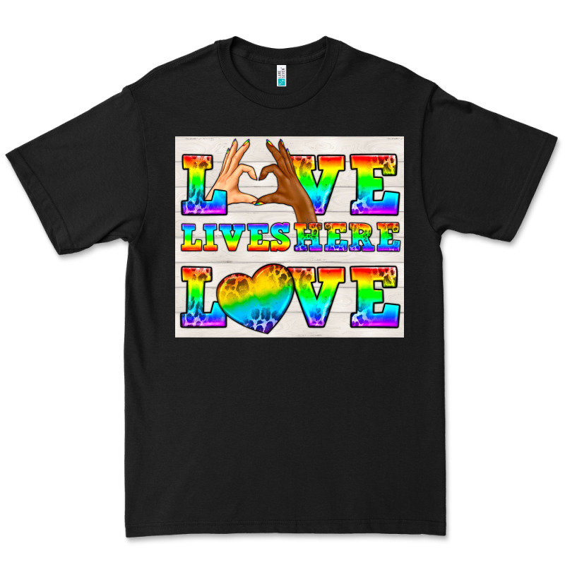 Western Lgbtq+ Love Lives Here Tumbler Premium Tee by BundleAndBundleShop | Teevron