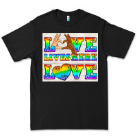 Black Western LGBTQ+ Love Lives Here Tumbler Premium Tee - BundleAndBundleShop