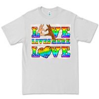 Dove Grey Western LGBTQ+ Love Lives Here Tumbler Premium Tee - BundleAndBundleShop