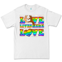 White Western LGBTQ+ Love Lives Here Tumbler Premium Tee - BundleAndBundleShop
