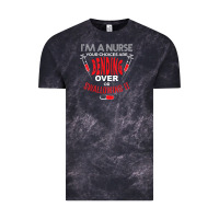 Cloud Black i'm a nurse bend over or swallow it Vintage Tee - linhVisuals