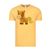 Vintage Mustard cute horse Vintage Tee - texasbilliewilder