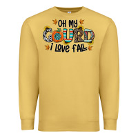 Antique Gold oh my gourd i love fall Premium Sweatshirt - CowhideDigitalArt