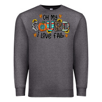 Charcoal Heather oh my gourd i love fall Premium Sweatshirt - CowhideDigitalArt