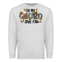 Dove Grey oh my gourd i love fall Premium Sweatshirt - CowhideDigitalArt