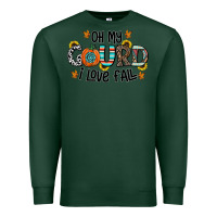 Sports Green oh my gourd i love fall Premium Sweatshirt - CowhideDigitalArt