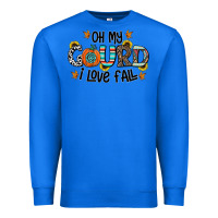 True Royal oh my gourd i love fall Premium Sweatshirt - CowhideDigitalArt