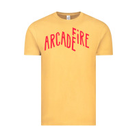 Vintage Mustard Arcade Fire Vintage Tee - linhVisuals
