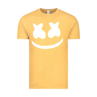 Vintage Mustard mello face Vintage Tee - linhVisuals