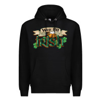 Black wee bit irish st patrick's day Premium Hoodie - FaDigitalArtStudio
