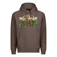 Coffee wee bit irish st patrick's day Premium Hoodie - FaDigitalArtStudio