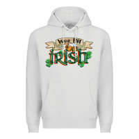 Dove Grey wee bit irish st patrick's day Premium Hoodie - FaDigitalArtStudio