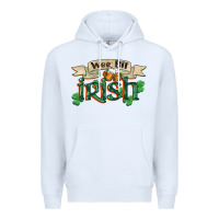 White wee bit irish st patrick's day Premium Hoodie - FaDigitalArtStudio