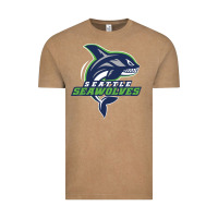 Vintage Coffee seattle seawolves rugby Vintage Tee - linhVisuals