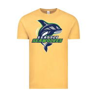 Vintage Mustard seattle seawolves rugby Vintage Tee - linhVisuals