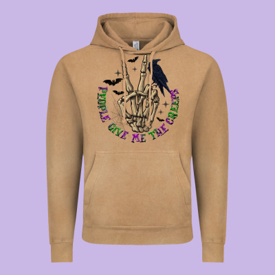 People Give Me The Creeps Vintage Hoodie Designed By Texasbilliewilder