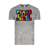 Cloud Rock peace love kindness Vintage Tee - linhVisuals