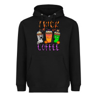 Black trick or coffee Heavyweight Hoodie - CowhideDigitalArt