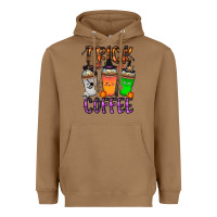 Toasted Coconut trick or coffee Heavyweight Hoodie - CowhideDigitalArt