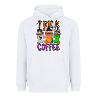 White trick or coffee Heavyweight Hoodie - CowhideDigitalArt