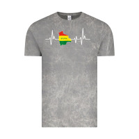 Cloud Rock heartbeat design bolivian flag bolivia Vintage Tee - linhVisuals