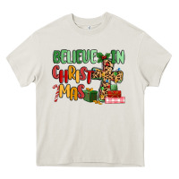 Cream believe in christmas Heavy Core Tee - MaliasSmallBusiness