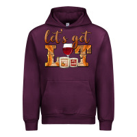 Mauve Wine let's get lit candles Urban Hoodie - BarkalooDesign
