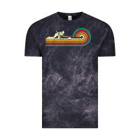 Cloud Black curler sliding curling stone retro curling Vintage Tee - linhVisuals