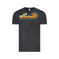 Vintage Black curler sliding curling stone retro curling Vintage Tee - linhVisuals
