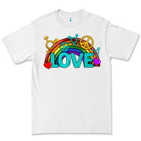 White Western LGBTQ+ Love Rainbow Premium Tee - BundleAndBundleShop