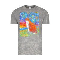 Cloud Rock cat t  shirt orange and white tabby cat t  shirt Vintage Tee - linhVisuals