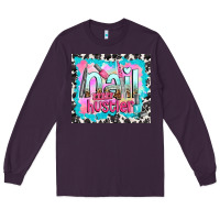 Plum nail hustler Long Sleeve Tee - TumblerDesignByShophia