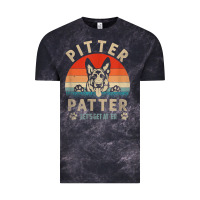 Cloud Black pitter tshirt patter german shepherd dog funny vintage retro t shirt Vintage Tee - linhVisuals