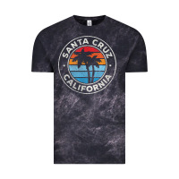 Cloud Black santa cruz california ca vintage graphic retro 70s t shirt Vintage Tee - linhVisuals
