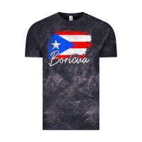 Cloud Black puerto rico boricua vintage puerto rican flag pride t shirt Vintage Tee - linhVisuals