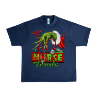 Navy grinch hand nurse educator Urban Heavy Tee - NancyCooperArtShop