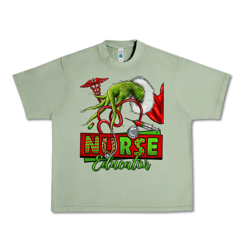 Grinch Hand Nurse Educator Urban Heavy Tee by NancyCooperArtShop | Teevron