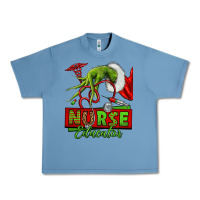 Pebble Blue grinch hand nurse educator Urban Heavy Tee - NancyCooperArtShop
