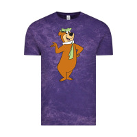 Cloud Purple Yogi Bear Vintage Tee - linhVisuals