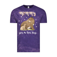 Cloud Purple best mom hugs mama bear cute mother's day Vintage Tee - linhVisuals