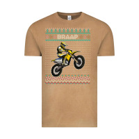 Vintage Camel christmas motorcycle motocross braap dirt bike xmas Vintage Tee - linhVisuals