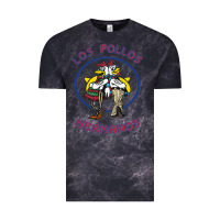 Cloud Black Los Pollos de Hermanos Vintage Tee - linhVisuals