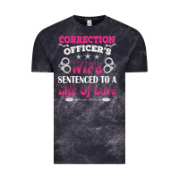 Cloud Black correction officers wife sentenced to a life of love Vintage Tee - linhVisuals